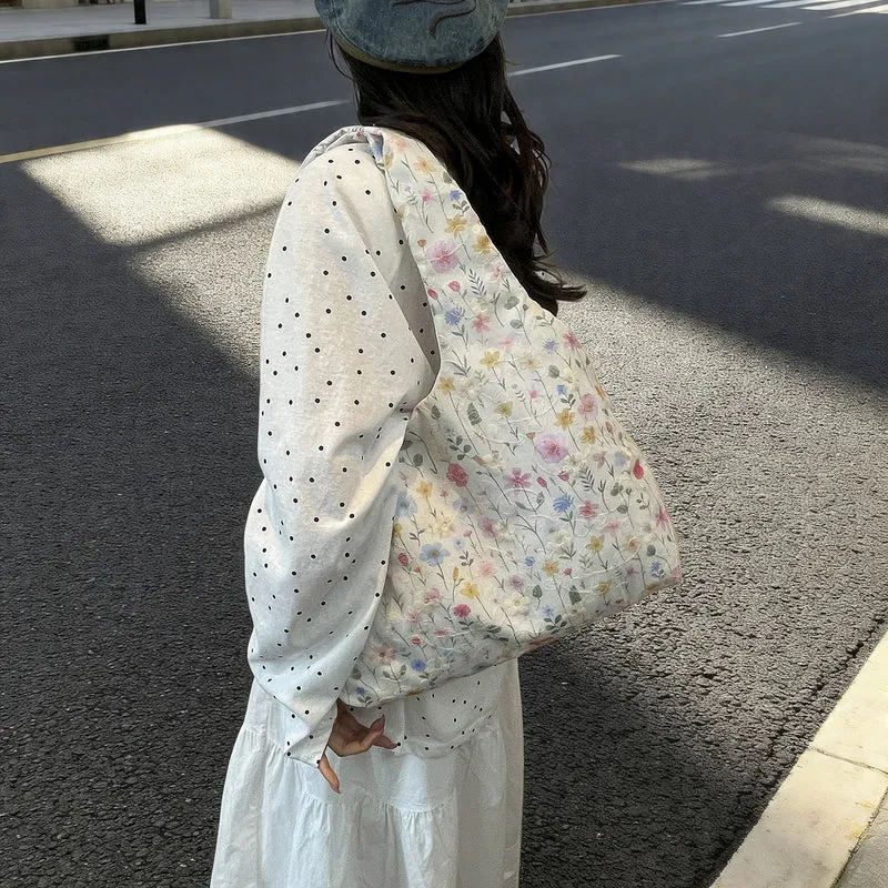 Praktische Einkaufstasche mit Blumenmuster Skanto