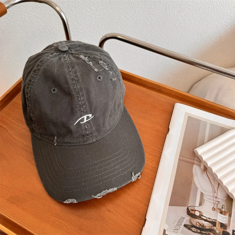 Herren Distressed Baumwoll-Baseballkappe Skanto