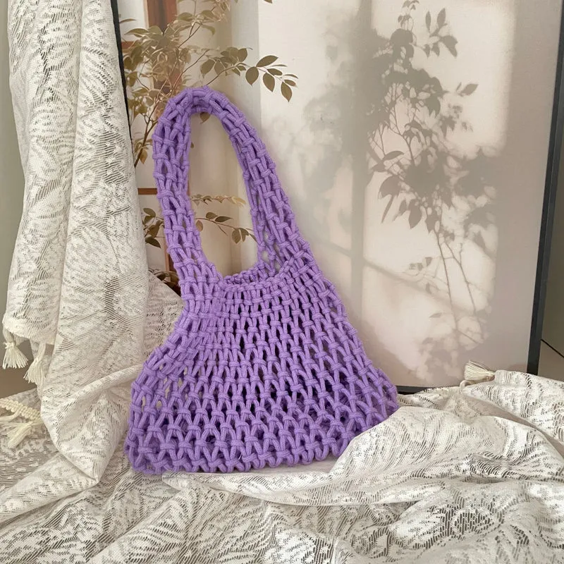 Handgeknüpfte Tragetasche im modernen Design Skanto
