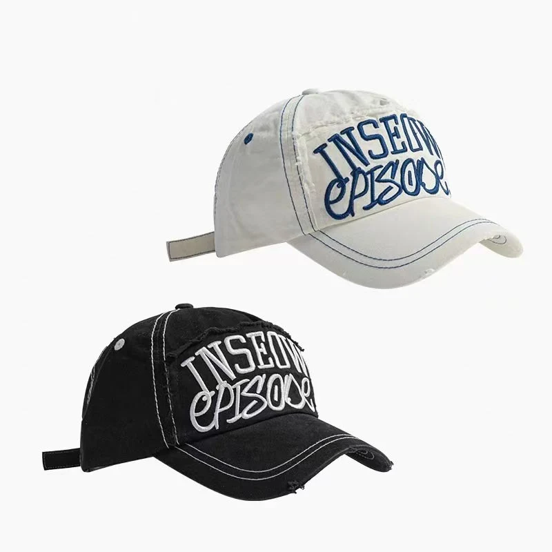 Herren Distressed Freizeit-Baseballkappe mit Grafik Skanto