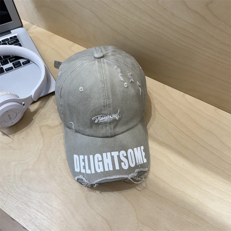 Herren Distressed Freizeit-Baumwollkappe Skanto