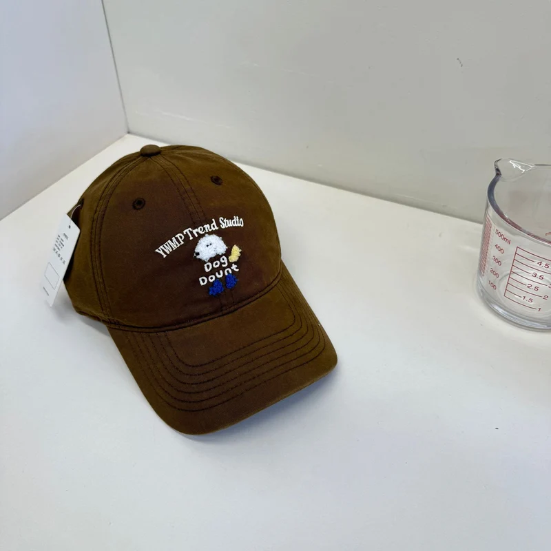 Unisex bestickte Baseball Caps mit Hundemotiv Skanto