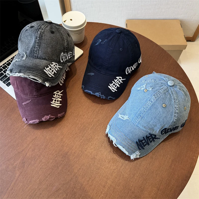 Unisex Distressed Grafik-Baseballkappe Skanto