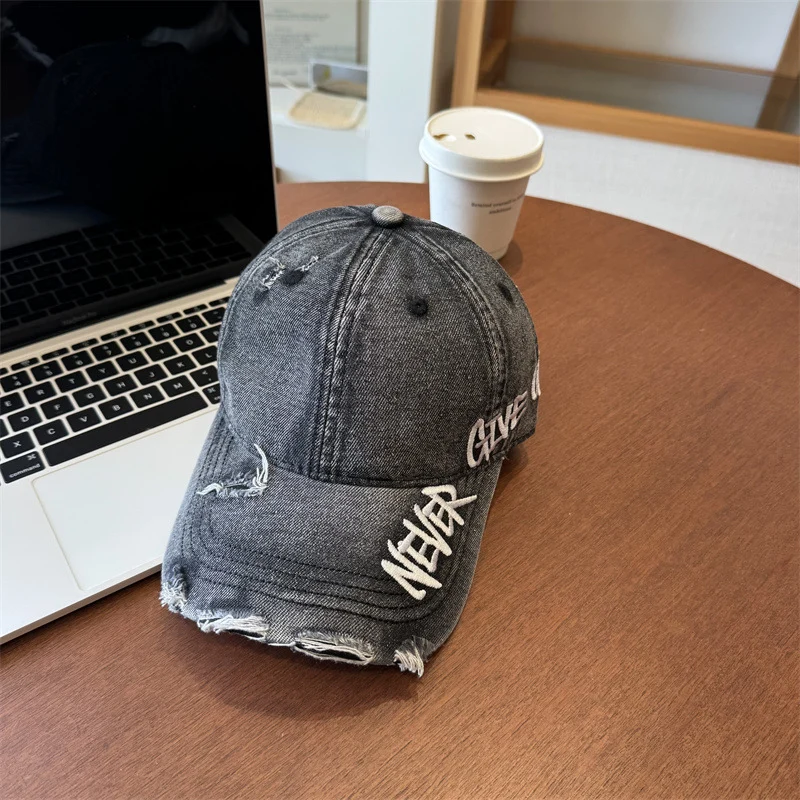 Unisex Distressed Grafik-Baseballkappe Skanto