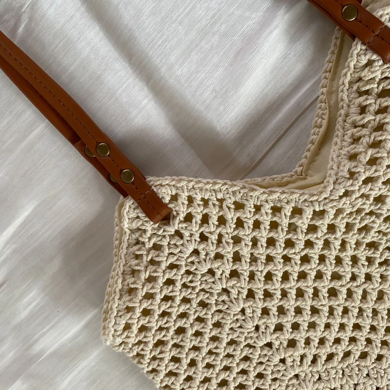 Handgeknüpfte Umhängetasche mit Sonnenblumenmuster Skanto