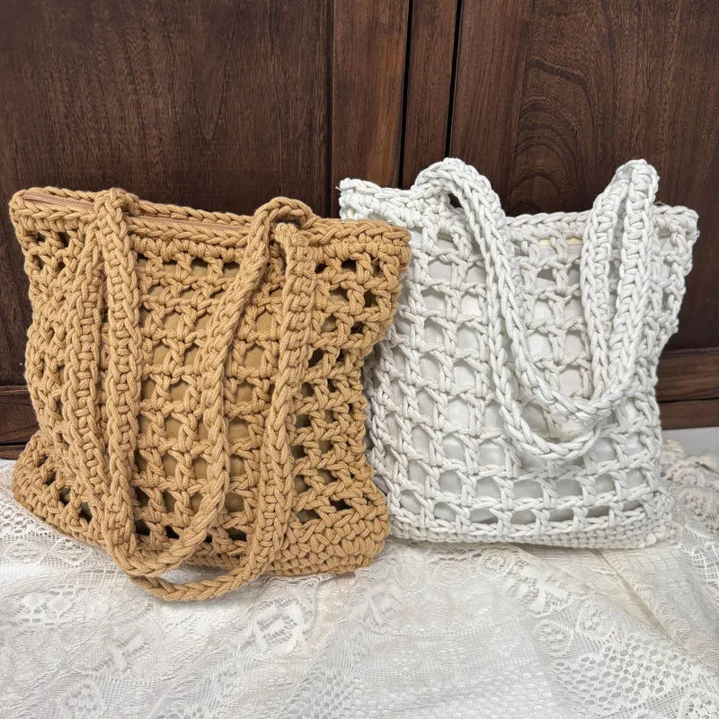 Handgeknüpfte Netztasche Skanto