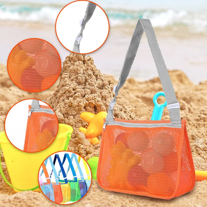 Praktische und atmungsaktive Strandtasche mit Netzstruktur Skanto