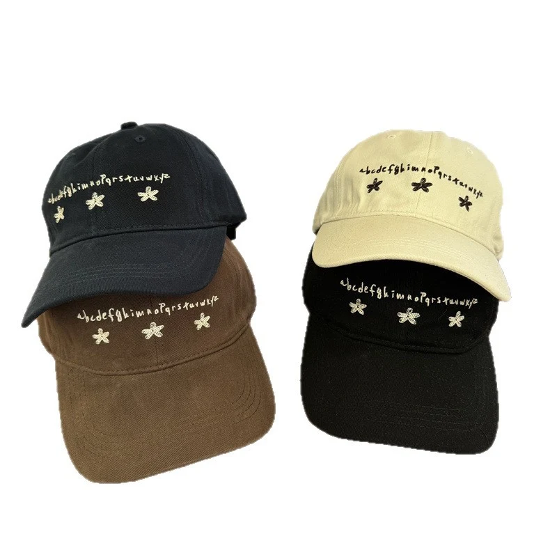 Damen Lässige Baumwoll-Baseballkappe mit Stickerei Skanto