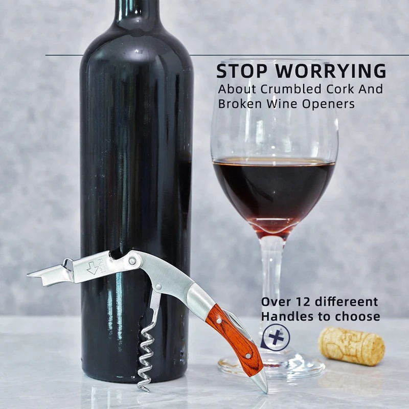 Flaschenöffner und Folienabschneider Geschenk für Weinliebhaber Weinkorkenzieher | Skanto