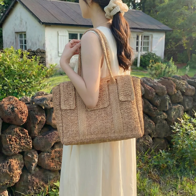 Große handgewebte Tote Bag Skanto