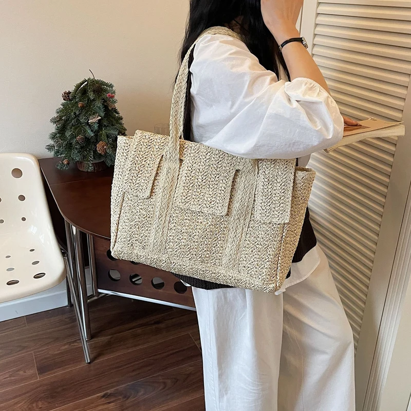 Große handgewebte Tote Bag Skanto