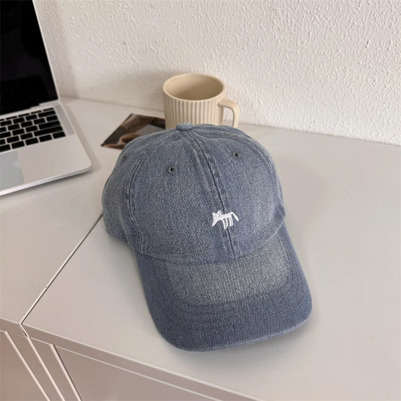Herren Lässige Grafik Denim-Baseballkappe Skanto