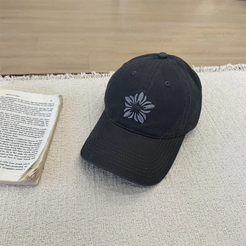 Damen Baseballkappe mit Blumenstickerei Skanto
