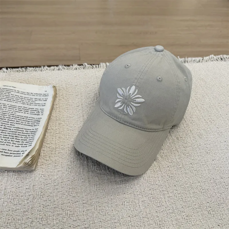 Damen Baseballkappe mit Blumenstickerei Skanto