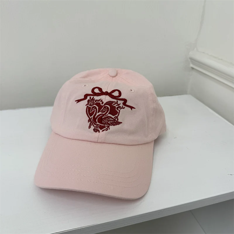 Skanto Damen Baseballkappe mit Schwanen-Stickerei Skanto