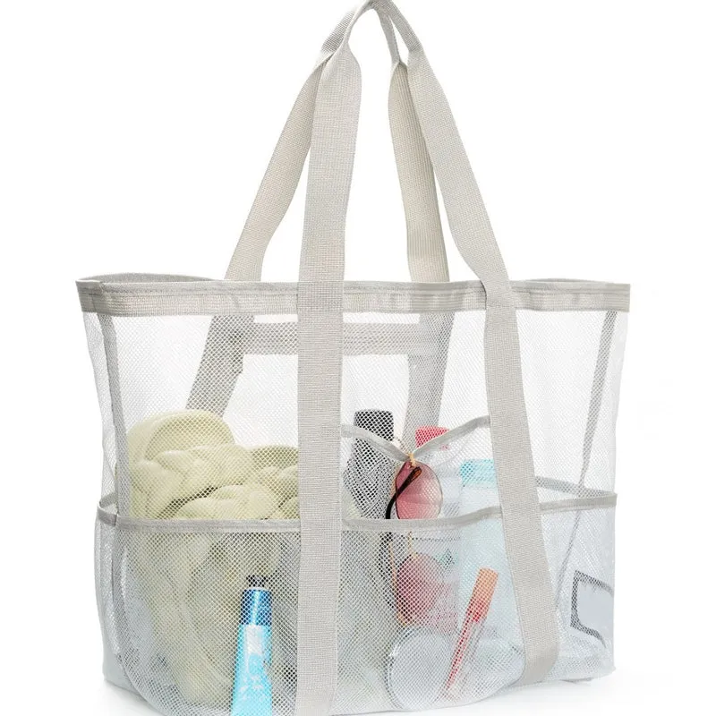 Große Strandtasche aus atmungsaktivem Mesh-Material Skanto