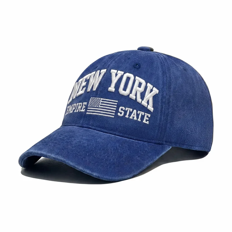 Damen Modekappe mit gesticktem New York Motiv Skanto