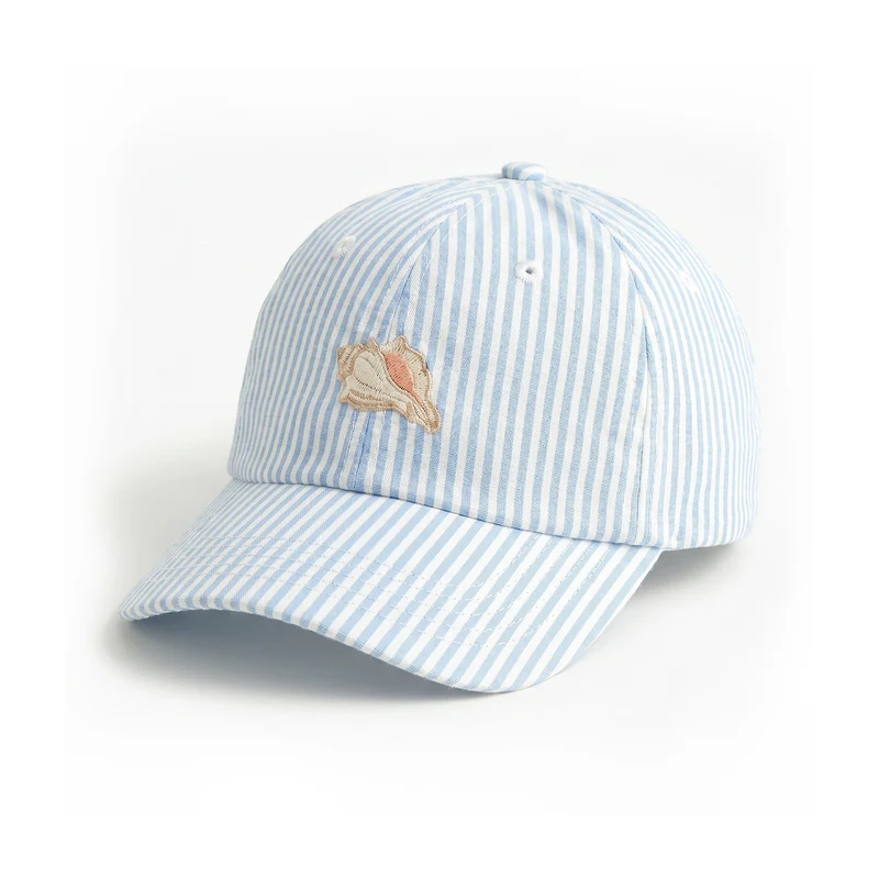 Damen Gestreifte Baseball Cap mit Erdbeermotiv Skanto