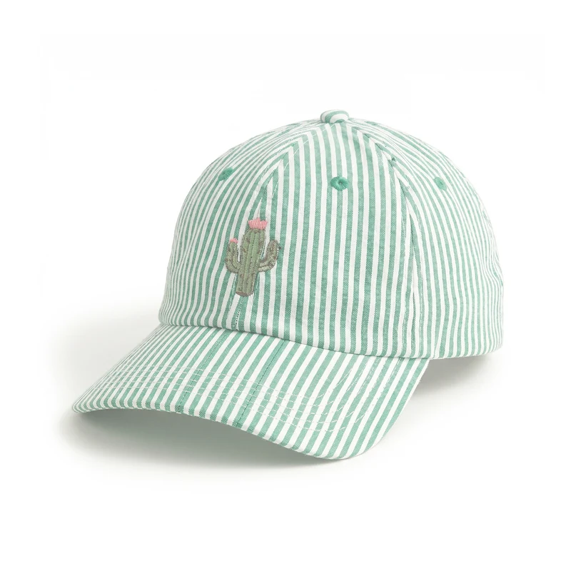 Damen Gestreifte Baseball Cap mit Erdbeermotiv Skanto