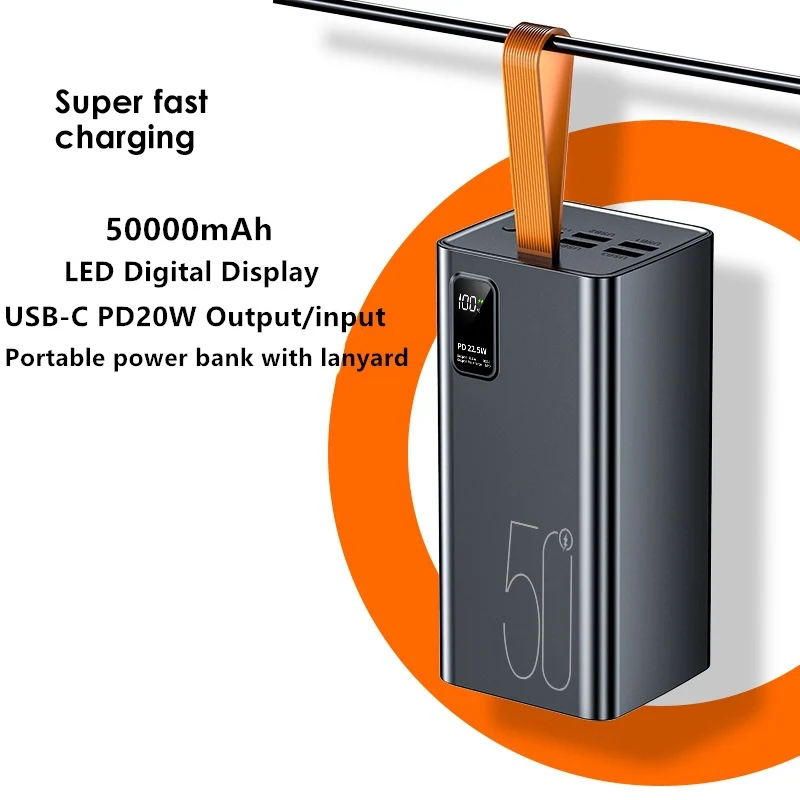 Superkompakte Powerbank mit digitaler Ladezustandsanzeige Skanto