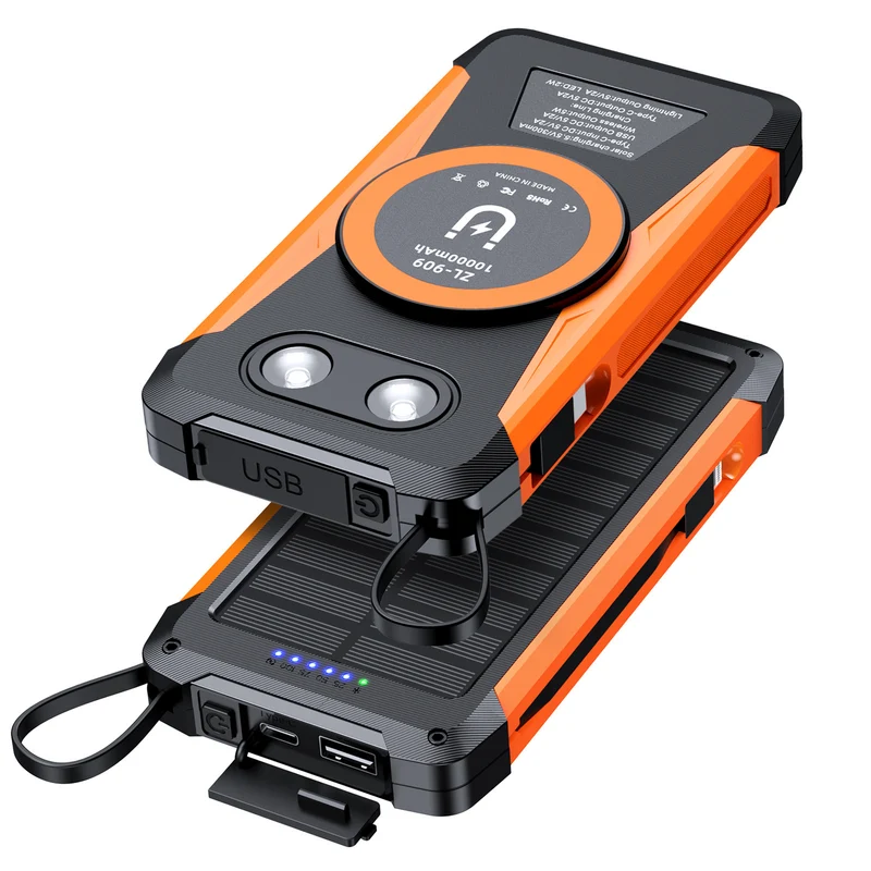 Solar-Powerbank mit Schnellladefunktion von Skanto