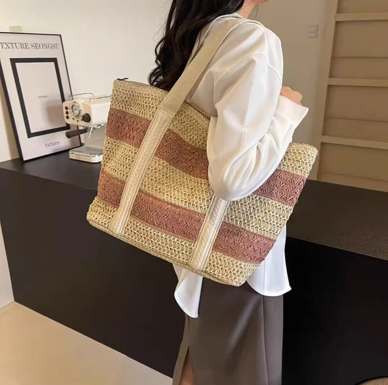 Stilvolle Strandtasche mit strukturierter Oberfläche Skanto