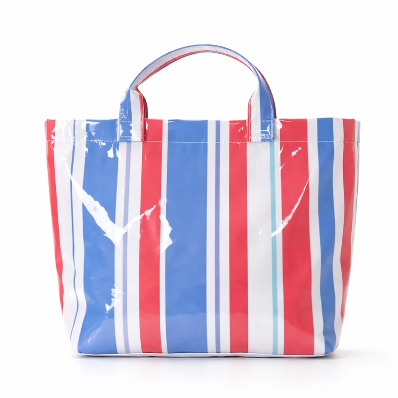 Strandtasche mit buntem Karomuster und wasserabweisender Beschichtung Skanto