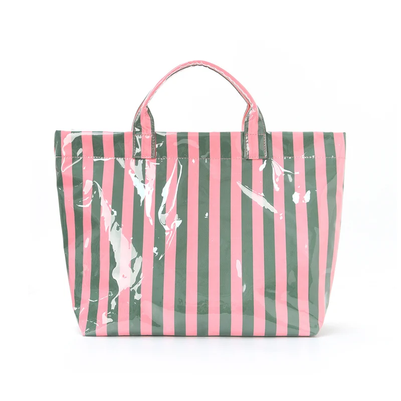 Strandtasche mit buntem Karomuster und wasserabweisender Beschichtung Skanto