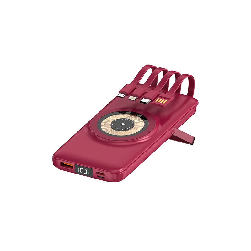 Multifunktionale Powerbank mit kabelloser Ladefunktion Skanto