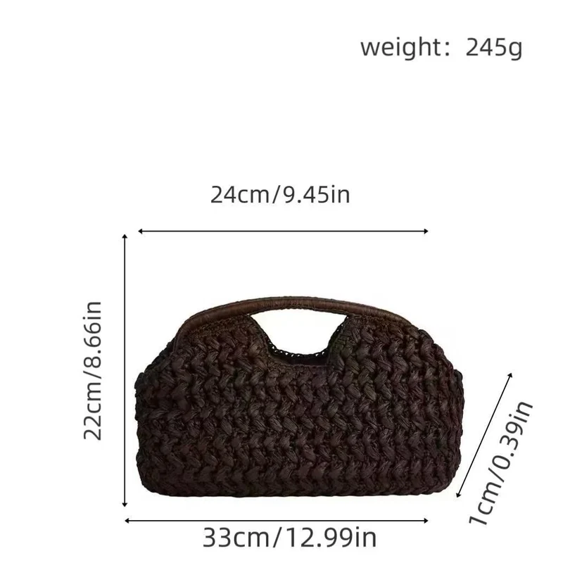 Praktische Stroh-Handtasche Skanto