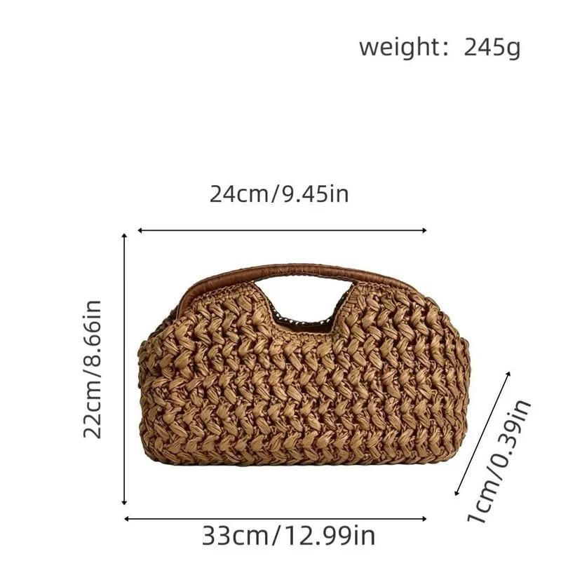 Praktische Stroh-Handtasche Skanto