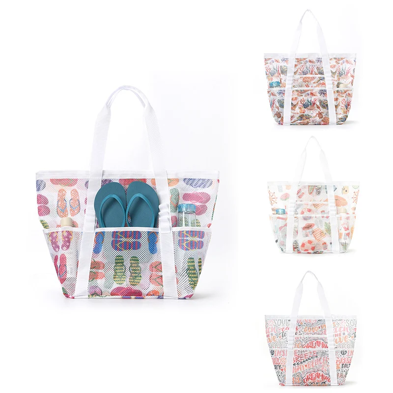 Netz-Strandtasche mit farbenfrohem Design Skanto