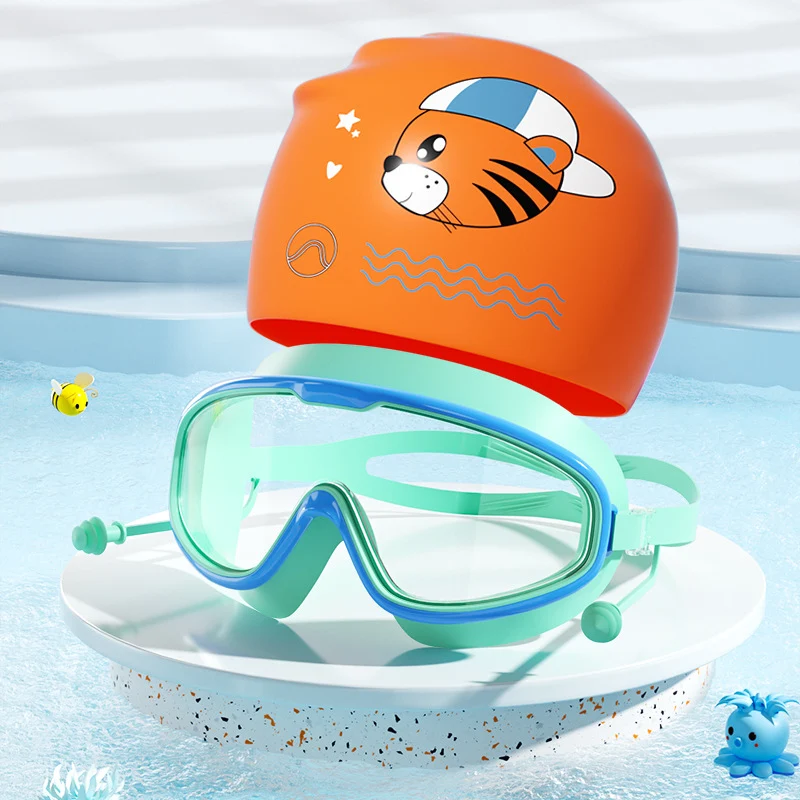 Schwimmset für Kinder mit lustigem Tiger-Motiv Skanto