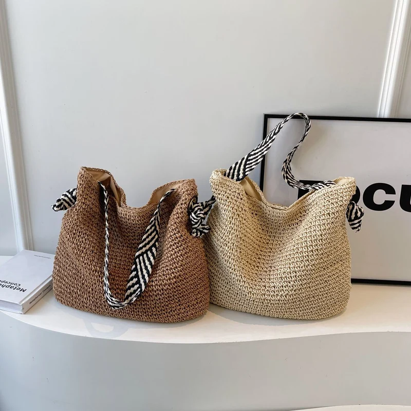 Handgemachte Schultertasche mit einzigartigem Flechtmuster Skanto