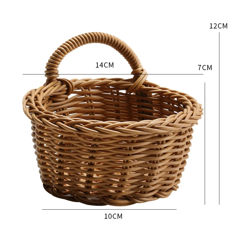 Handgefertigter Rattan-Obstkorb Skanto