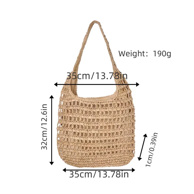Handgemachte Makramee Shopper-Tasche Skanto