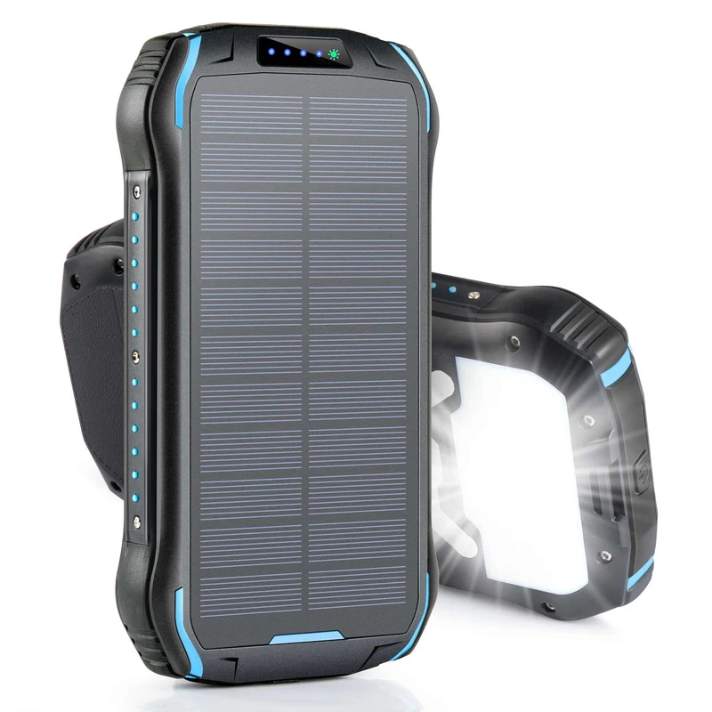 Solar-Powerbank mit hoher Kapazität und IP66-Schutz Skanto
