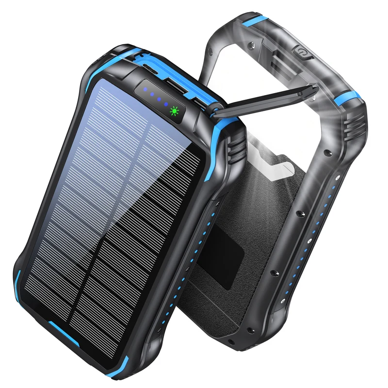 Solar-Powerbank mit hoher Kapazität und IP66-Schutz Skanto