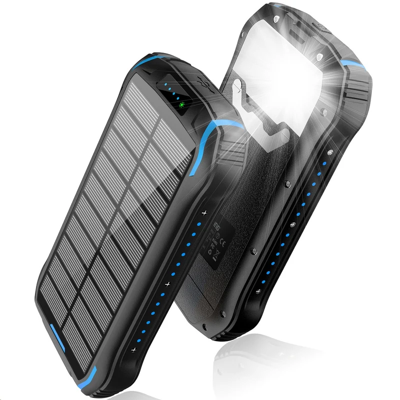 Solar-Powerbank mit hoher Kapazität und IP66-Schutz Skanto