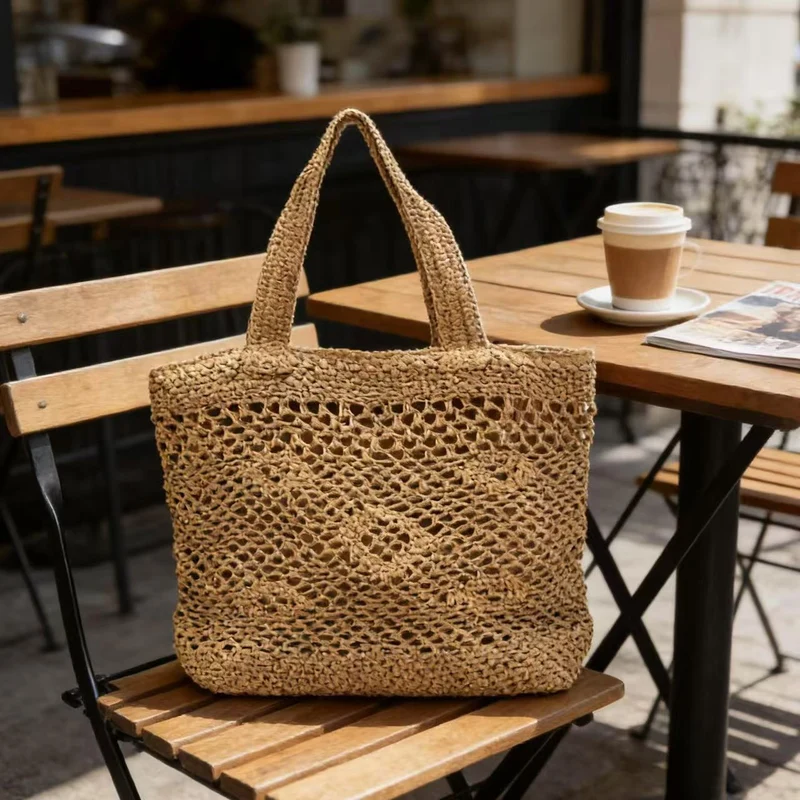 Skanto Makramee-Tasche mit luftiger Struktur Skanto