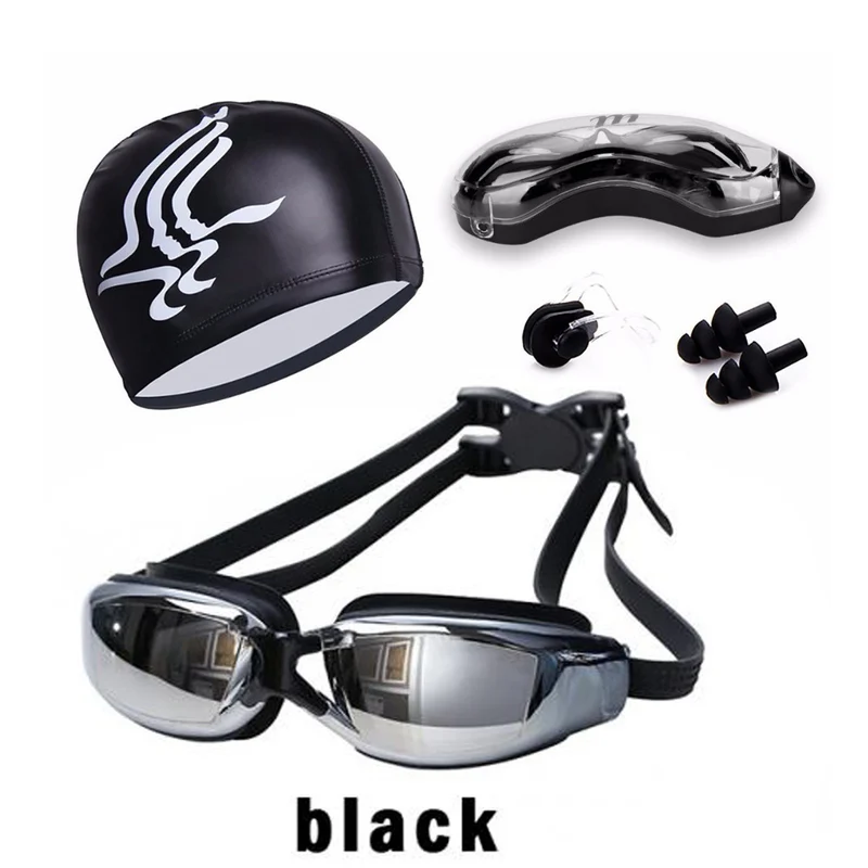Schwimmset mit ergonomischer Schwimmbrille und bequemer Badekappe Skanto