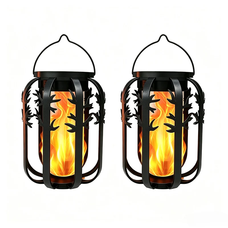 Unisex Solarlaterne mit Flacker-Feuer-Effekt Skanto