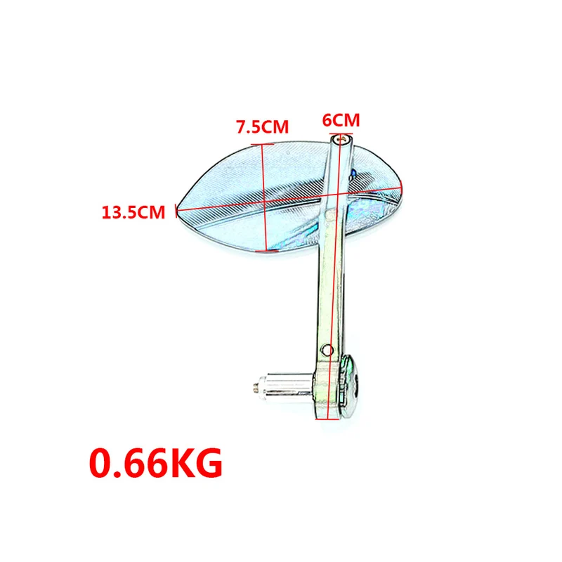 Ergonomische Motorradspiegel mit kratzfester Oberfläche Skanto