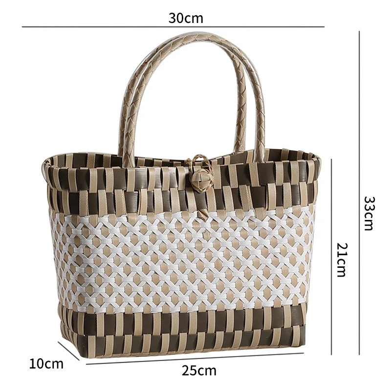 Stilvolle gewebte Strandtasche Skanto