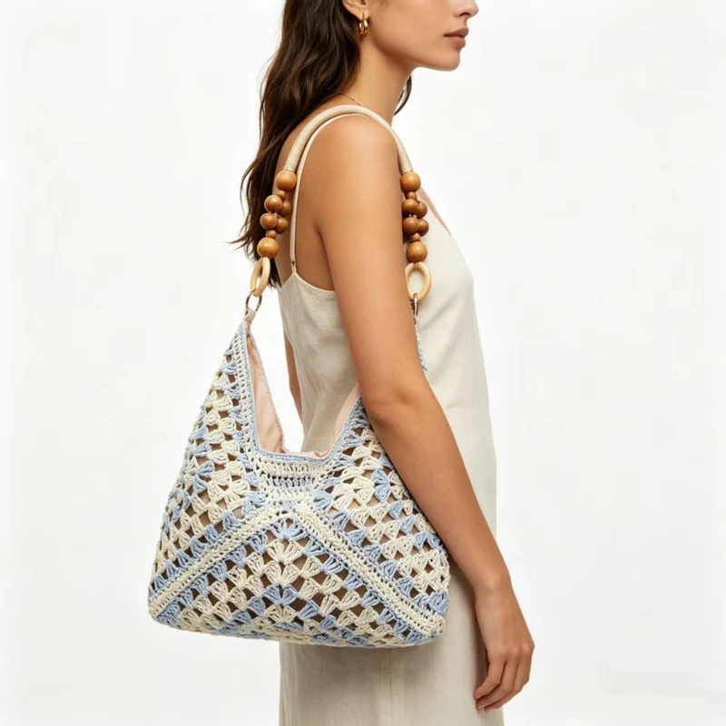 Handgemachte Makramee Handtasche Skanto