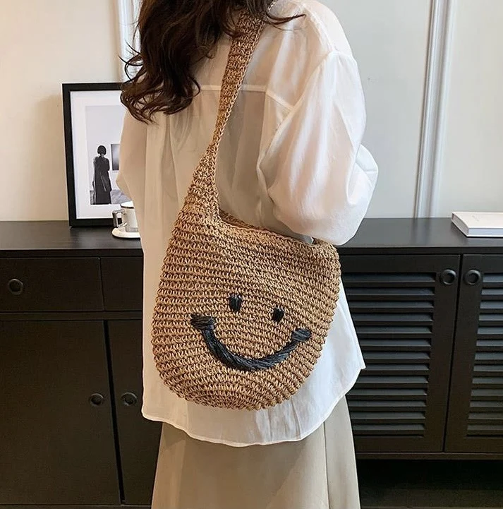 Handtasche mit lächelndem Motiv Skanto