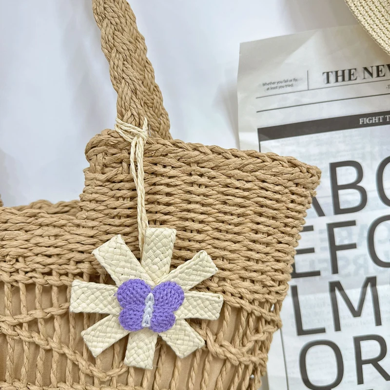Handtasche mit künstlerischem Blumendesign Skanto