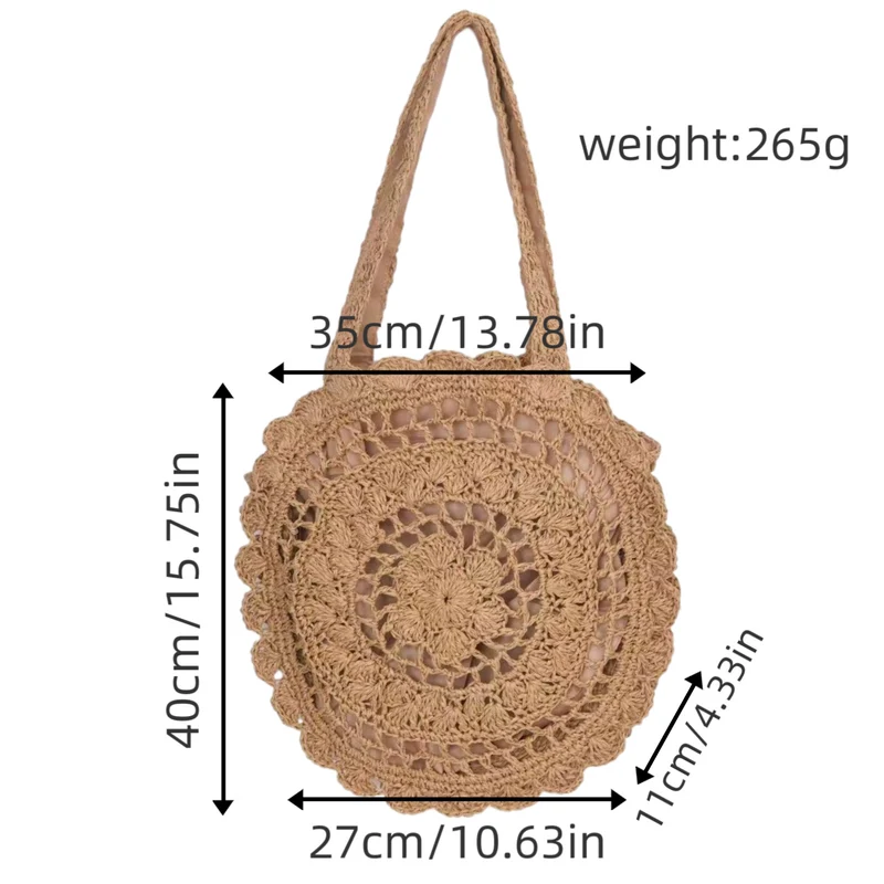 Gehäkelte Tasche im nostalgischen Design Skanto