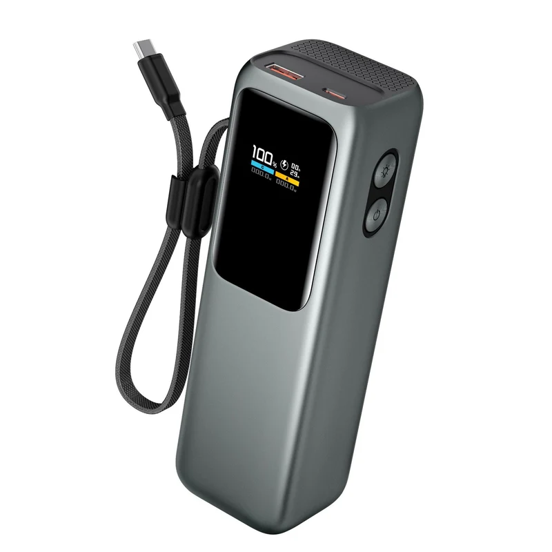 Hochleistungs-Powerbank mit Digitalanzeige und Schnellladung Skanto