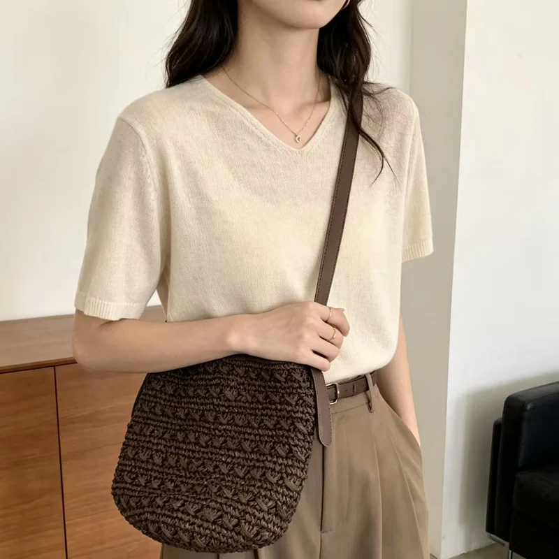 Handtasche mit modernem Flechtdesign Skanto